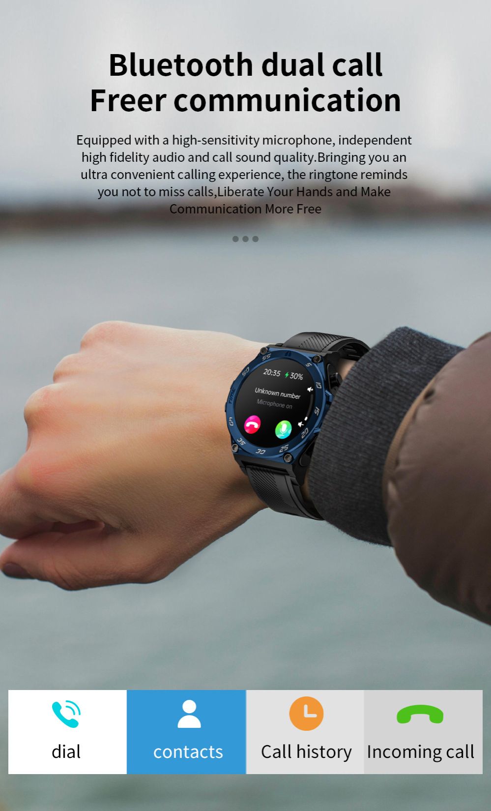 smart watch with earbuds LC18 2-in-1 local music play 1.53'' AMOLED Bluetooth watch with earbuds 2 in 1 Waterproof Smart Watch for men smartwatch Long standby time Sports watch with earphone original