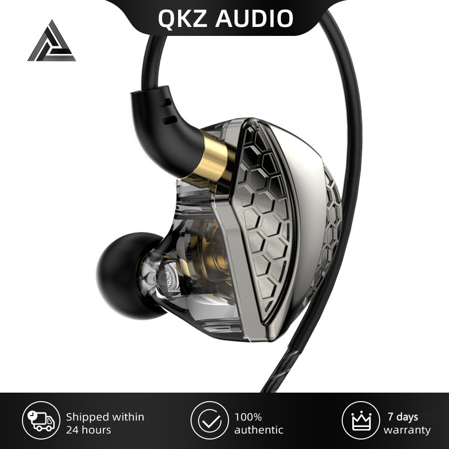 QKZ Earphone In-Ear Wired Earphones with Microphone noise cancelling gaming wired earphones 1.2meters Music Sports Earphone QKZ Hi6T in-ear headphones monitoring soft silicone earplugs subwoofer bass