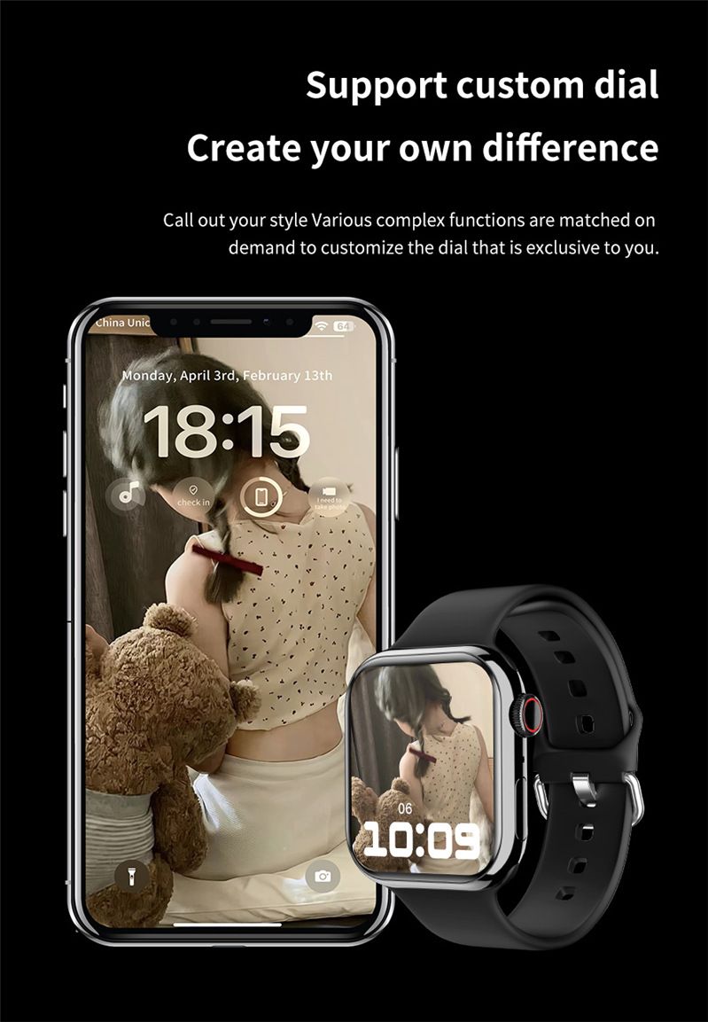 Watch 9 smart watch Men Women Unisex Couple Watches GPS NFC 2.05'' Full Touch Bluetooth Call message reminder Smart band Sport Fitness Smart Watch Waterproof Smartwatch for Men Women IW9 Wrist Watch