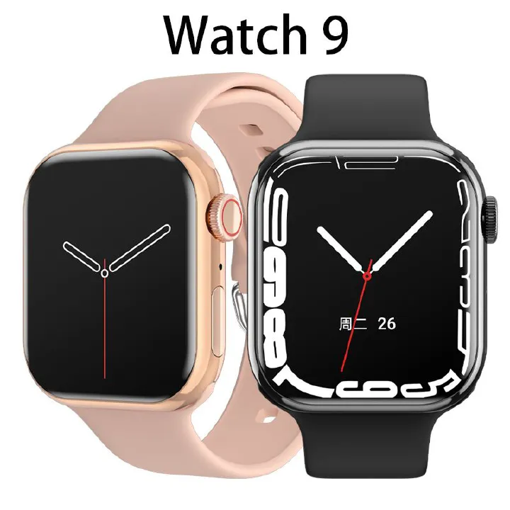Watch 9 smart watch Men Women Unisex Couple Watches GPS NFC 2.05'' Full Touch Bluetooth Call message reminder Smart band Sport Fitness Smart Watch Waterproof Smartwatch for Men Women IW9 Wrist Watch