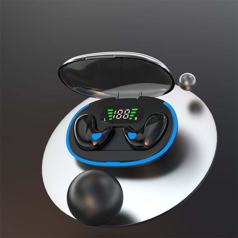 Aloking TWS Wireless Bluetooth Earphones X55 Sleep Invisible Headset Waterproof Noise Reduction Headset With Mic HD Call Mini Sport Game Earpods HIFI Sleep Wireless Earphone Earbuds Super Bass Earpods