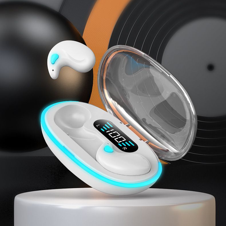 Aloking TWS Wireless Bluetooth Earphones X55 Sleep Invisible Headset Waterproof Noise Reduction Headset With Mic HD Call Mini Sport Game Earpods HIFI Sleep Wireless Earphone Earbuds Super Bass Earpods