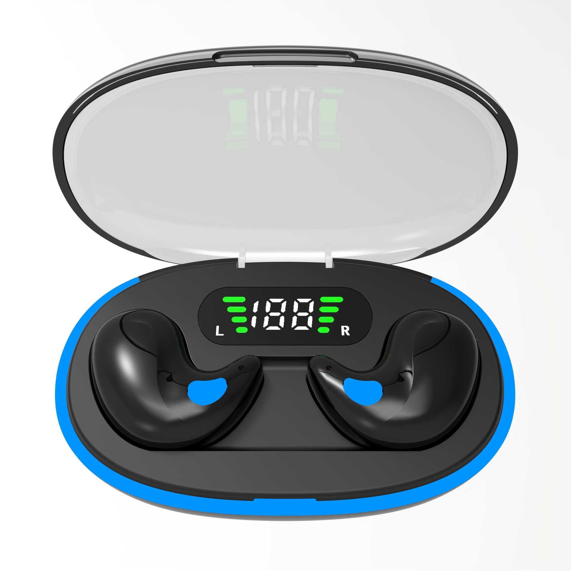 Aloking TWS Wireless Bluetooth Earphones X55 Sleep Invisible Headset Waterproof Noise Reduction Headset With Mic HD Call Mini Sport Game Earpods HIFI Sleep Wireless Earphone Earbuds Super Bass Earpods