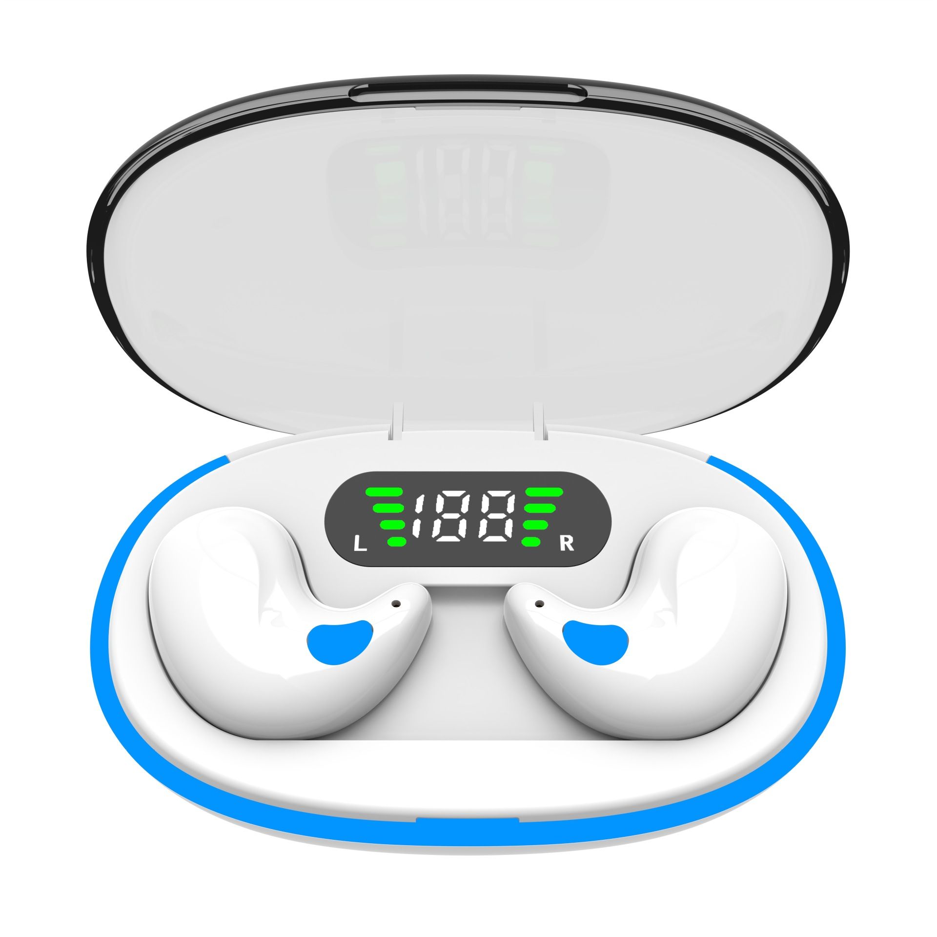 Aloking TWS Wireless Bluetooth Earphones X55 Sleep Invisible Headset Waterproof Noise Reduction Headset With Mic HD Call Mini Sport Game Earpods HIFI Sleep Wireless Earphone Earbuds Super Bass Earpods