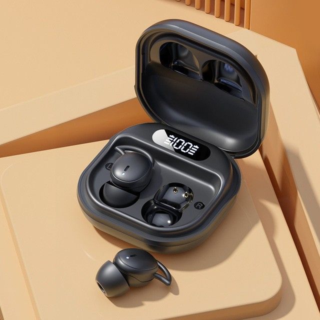 Aloking Wireless Sleep Invisible Earbuds Bluetooth 5.4 Gaming Sport Headphones HiFi Stereo Bass Sound Music Headphones TWS Earphones Mini Wireless Earphones Noise Cancelling Bluetooth Earpods AirPods