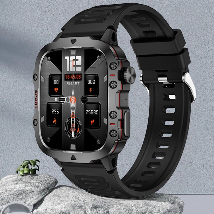 LIGE NEW QX11 Blurooth call Smart Watch Men Women 420mAh Large Battery 1.96 inch HD screen 3ATM Waterproof SOS Phone Call Outdoor Sports Smart Watch Heart Rate Sleep Monitoring Smartwatch For Men