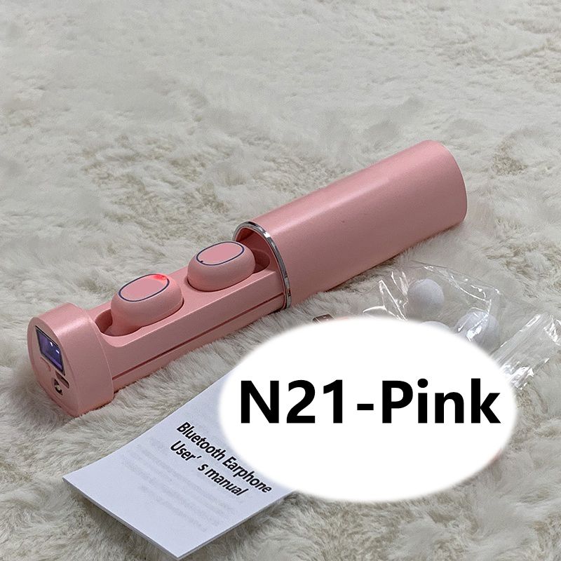 Aloking Earbuds N21 TWS Bluetooth Wireless earphone in-ear Gaming earbuds Touch Control Noise reduction 9D Stereo Headset earphone Bluetooth earphone wireless headphone Waterproof Music earpods iPhone
