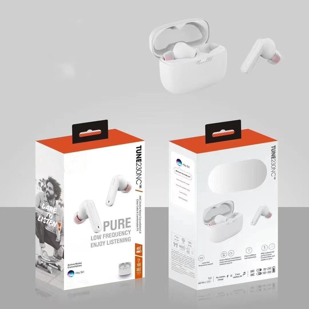 Aloking Earbuds Tune 230NC TWS Noise Canceling Earbuds T230NC Stereo Bass Earphones ANC Waterproof Headphones Smart Sport Headset with Mic Sports Running Wireless Earphone Headset Bluetooth earpods