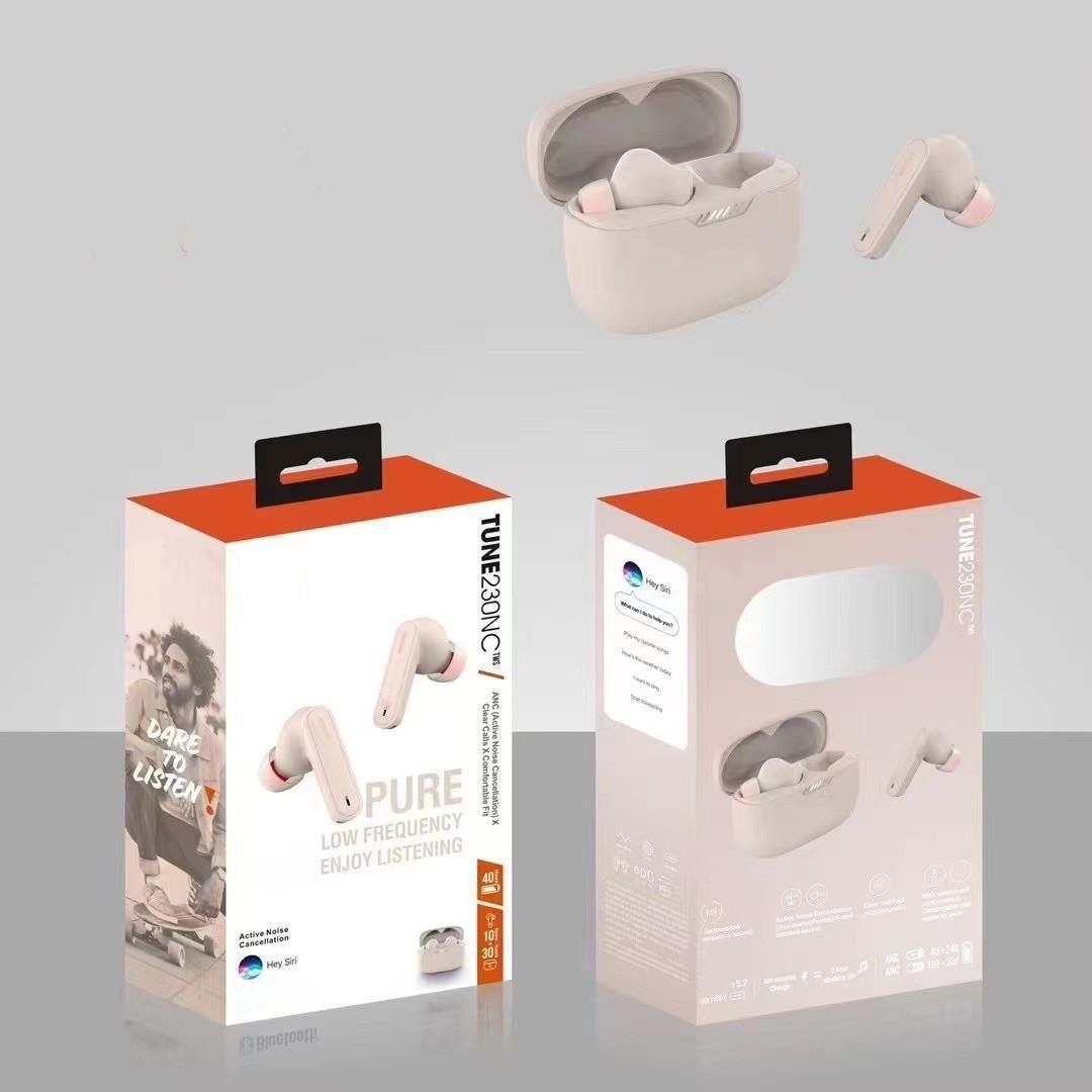 Aloking Earbuds Tune 230NC TWS Noise Canceling Earbuds T230NC Stereo Bass Earphones ANC Waterproof Headphones Smart Sport Headset with Mic Sports Running Wireless Earphone Headset Bluetooth earpods