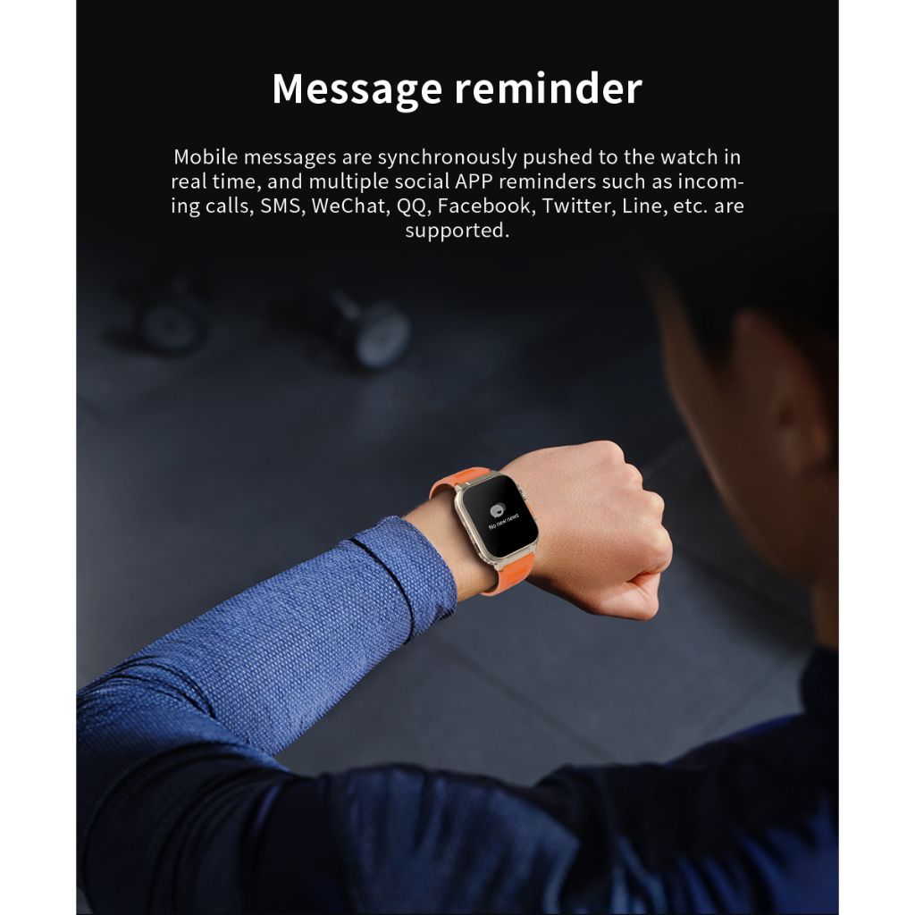 A70 Outdoor Sports smart watch Men Women Fitness Heart Rate Monitor Bluetooth Smart Watch Men 1.96'' Full Touch Sleep Monitor IP68 Waterproof Smart watch For Men Silver watch Wrist Watch Sport Watch