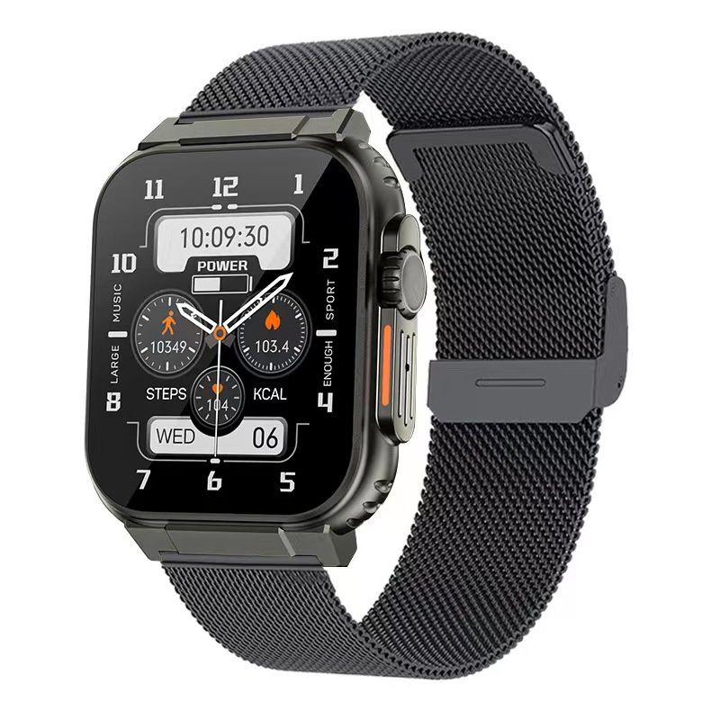 A70 Outdoor Sports smart watch Men Women Fitness Heart Rate Monitor Bluetooth Smart Watch Men 1.96'' Full Touch Sleep Monitor IP68 Waterproof Smart watch For Men Silver watch Wrist Watch Sport Watch