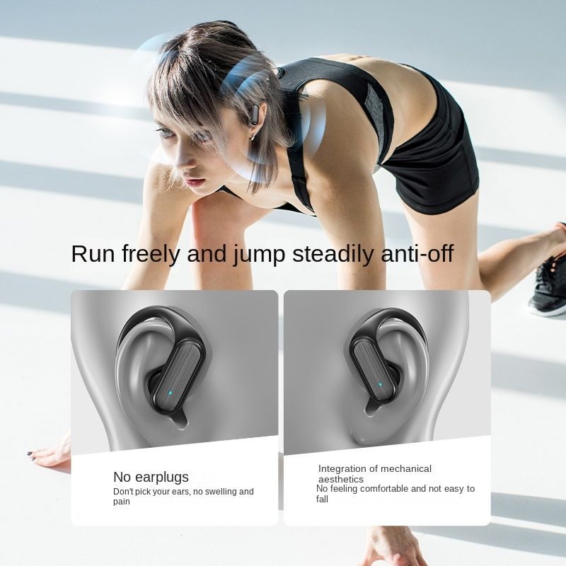 A520 TWS earphone Bluetooth 5.3 Wireless HD Call HiFi Stereo Sound Sport Bone Conduction Headphones With Mic Aloking Bluetooth Earphone Noise Cancelling Waterproof Sports Wireless Earbuds Earpods