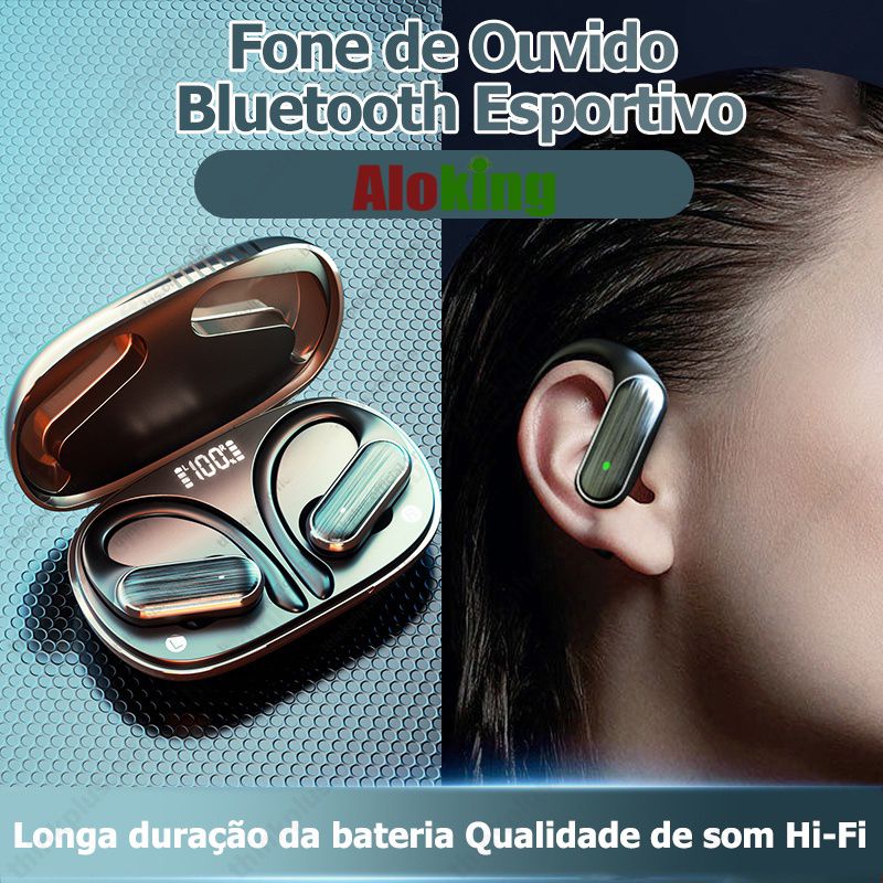 A520 TWS earphone Bluetooth 5.3 Wireless HD Call HiFi Stereo Sound Sport Bone Conduction Headphones With Mic Aloking Bluetooth Earphone Noise Cancelling Waterproof Sports Wireless Earbuds Earpods