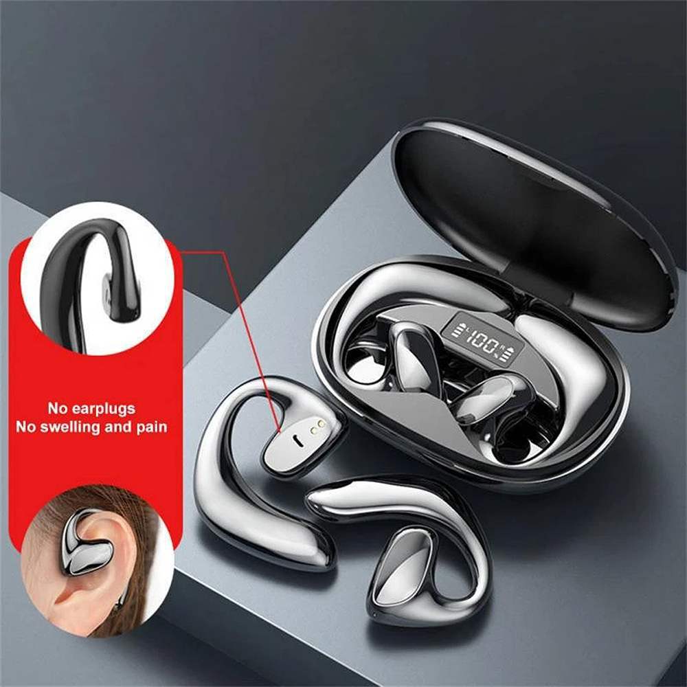 A520 TWS earphone Bluetooth 5.3 Wireless HD Call HiFi Stereo Sound Sport Bone Conduction Headphones With Mic Aloking Bluetooth Earphone Noise Cancelling Waterproof Sports Wireless Earbuds Earpods