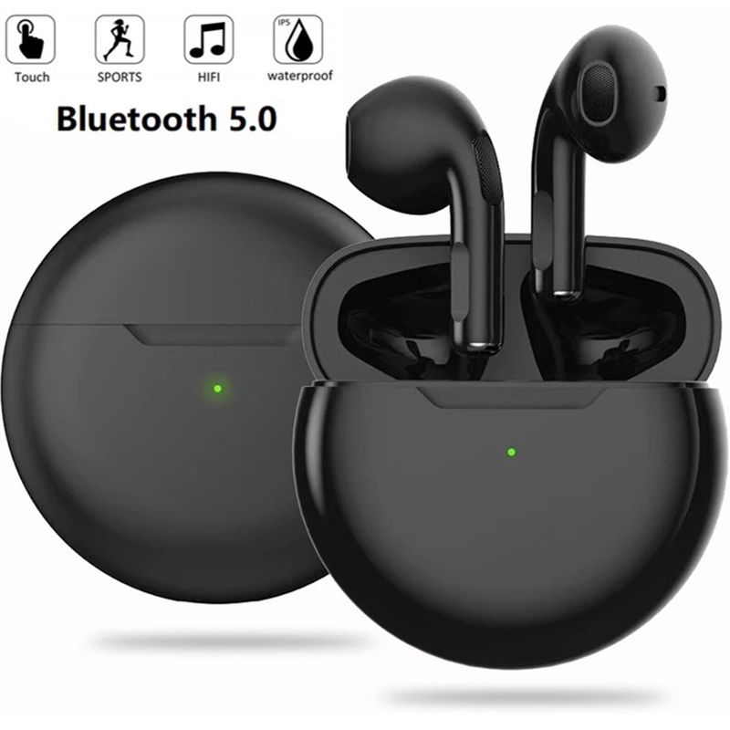 Aloking Air Pro 6 TWS Bluetooth Headset Wireless Headphones with Microphone Fone Bluetooth Sport Run to Apple iPhone Pro6 Earphones earpods wireless earbuds gaming Earbuds airpod wireless earphone