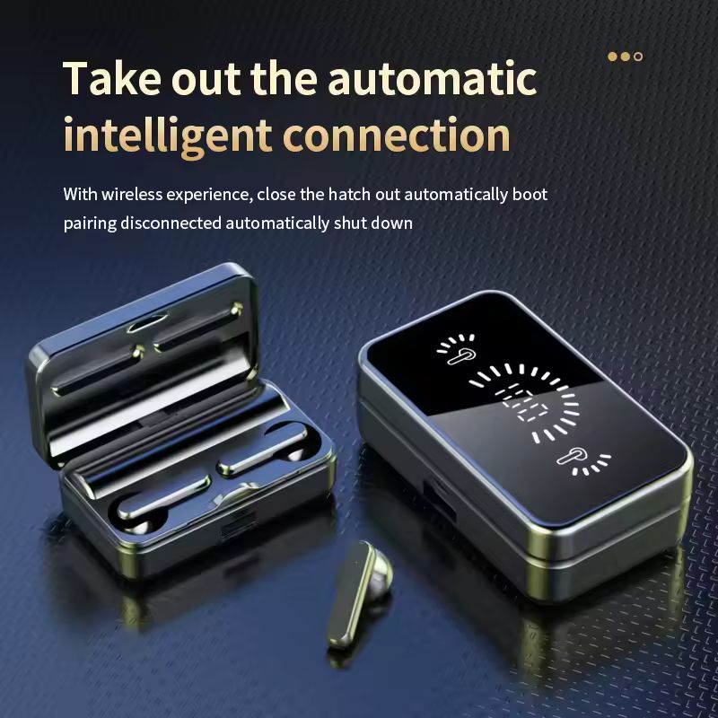 Aloking Buds TWS S20 Mirror Earphone TWS Bluetooth Earbud Wireless Touch Control Headset Noise Reduction Bluetooth Earphone with Mic Gaming Earbuds Waterproof Bluetooth Headphone Earpods For Women