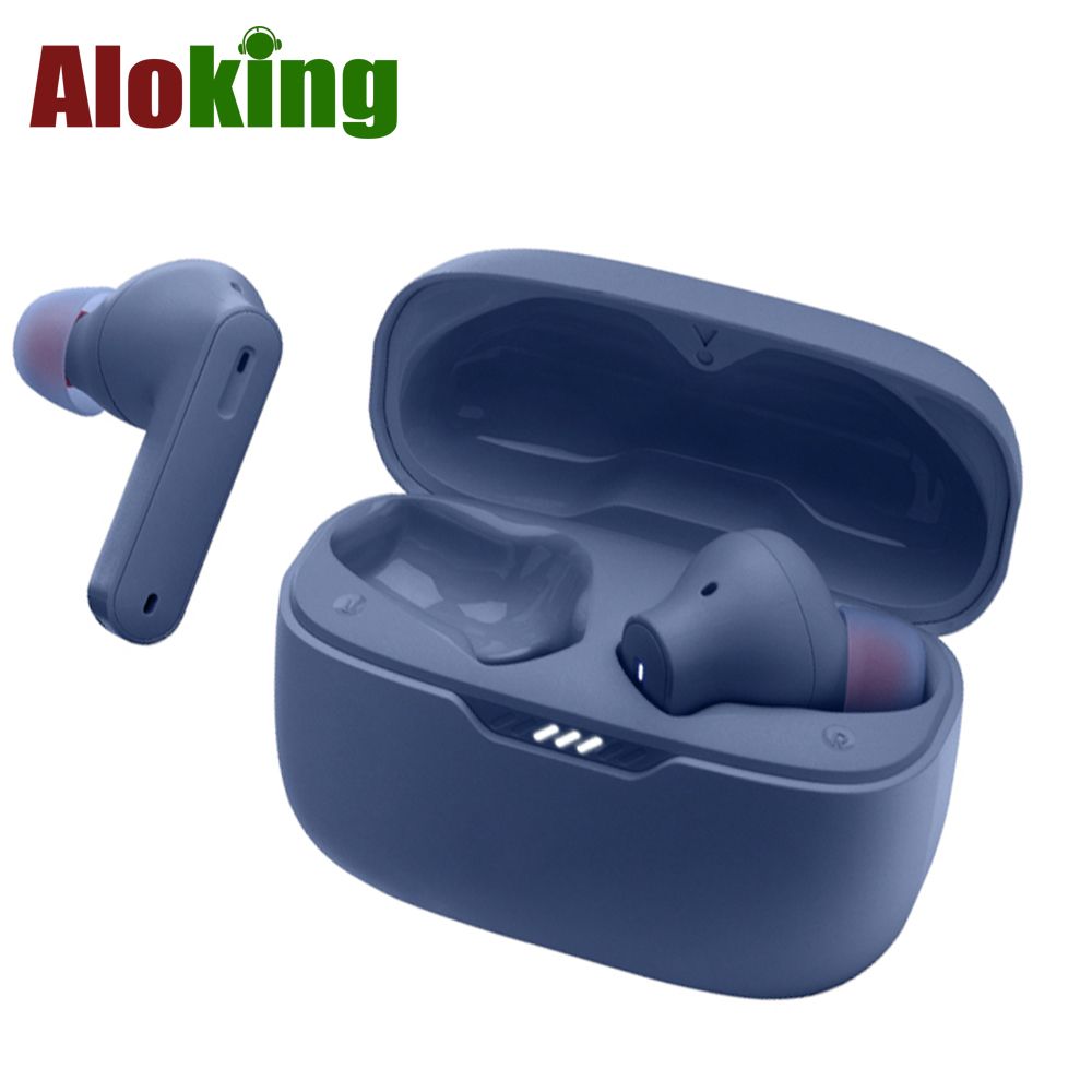 Aloking TWS Tune 230NC Active noise cancelling Pure Bass Wireless Earphone Bluetooth Earphone Touch Control Gaming Wireless Earbuds earpods HD Call Bluetooth Headphone Waterproof Sports Headset Blue