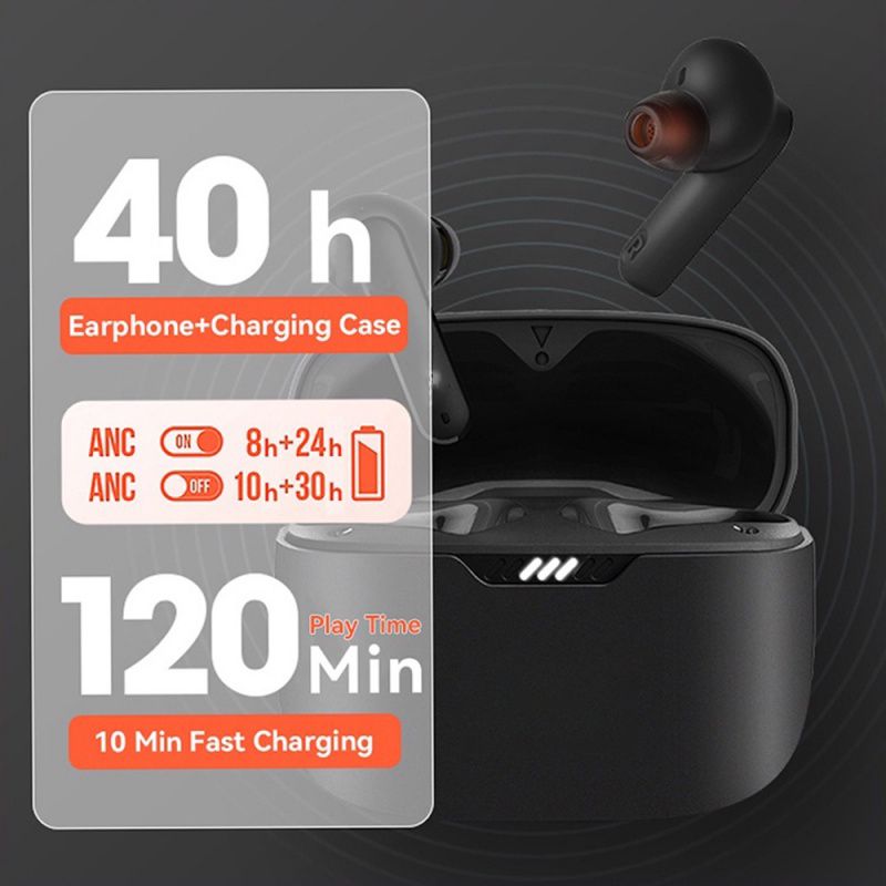 Aloking TWS Tune 230NC Active noise cancelling Pure Bass Wireless Earphone Bluetooth Earphone Touch Control Gaming Wireless Earbuds earpods HD Call Bluetooth Headphone Waterproof Sports Headset Blue