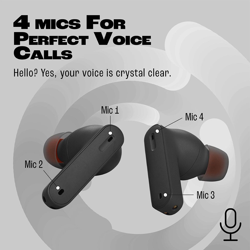 Aloking TWS Tune 230NC Active noise cancelling Pure Bass Wireless Earphone Bluetooth Earphone Touch Control Gaming Wireless Earbuds earpods HD Call Bluetooth Headphone Waterproof Sports Headset Blue