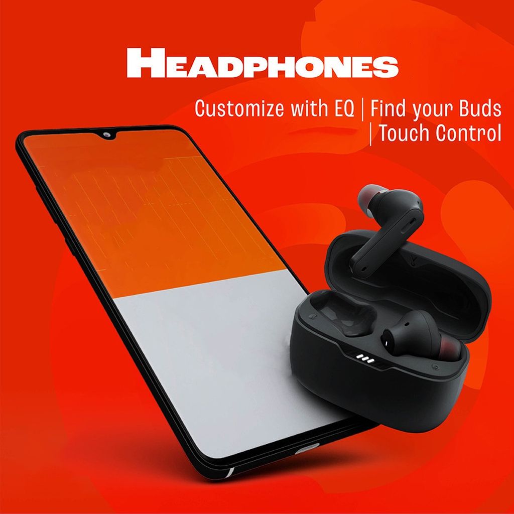 Aloking TWS Tune 230NC Active noise cancelling Pure Bass Wireless Earphone Bluetooth Earphone Touch Control Gaming Wireless Earbuds earpods HD Call Bluetooth Headphone Waterproof Sports Headset Blue