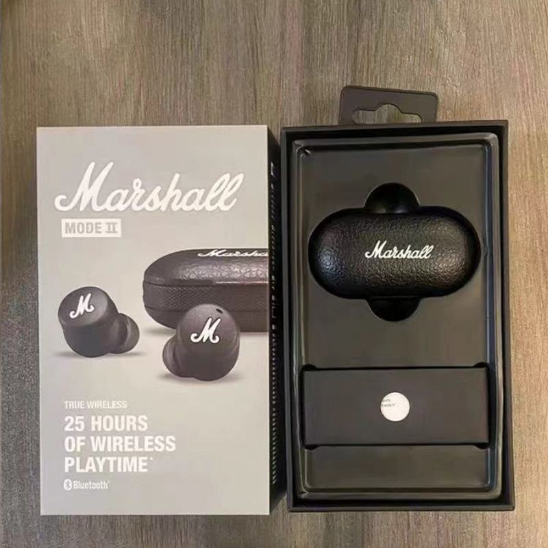 MODE II true wireless Bluetooth headset Marshall M2 Bluetooth headset with heavy bass TWS Wireless Earphone with Mic Gaming Earbuds Noise Cancelling Earpods Bluetooth Sleep buds Earphone For Sleeping