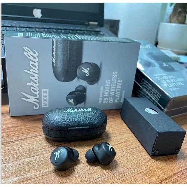 MODE II true wireless Bluetooth headset Marshall M2 Bluetooth headset with heavy bass TWS Wireless Earphone with Mic Gaming Earbuds Noise Cancelling Earpods Bluetooth Sleep buds Earphone For Sleeping