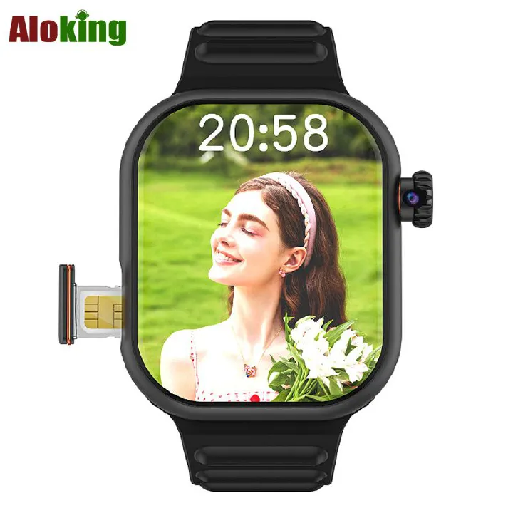 Brand New S9 smart watch sim card wifi Cellular 4G Network App Download Rotating Camera AMOLED HD 2.02INCH Screen bluetooth Women Smart watch Men Smart Watch Sports Smartwatches Fitness Smart Bracelet