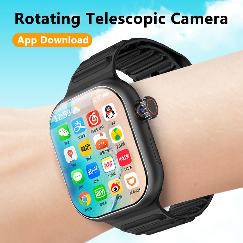 Brand New S9 smart watch sim card wifi Cellular 4G Network App Download Rotating Camera AMOLED HD 2.02INCH Screen bluetooth Women Smart watch Men Smart Watch Sports Smartwatches Fitness Smart Bracelet