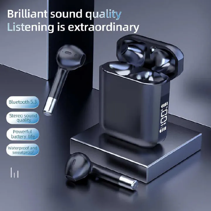 Aloking TWS Wireless Bluetooth Earphone with Microphone Noise Cancelling IPX5 Waterproof Sports Earphones AP19 games Earphone Wireless headphone Mini Bluetooth 5.3 Wireless Earbuds Sports Headset