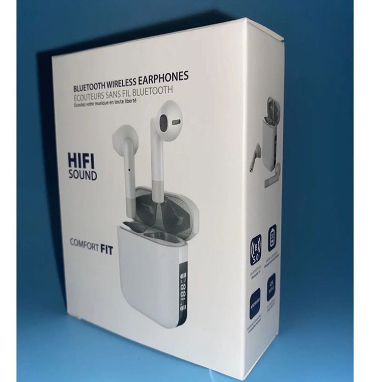 Aloking TWS Wireless Bluetooth Earphone with Microphone Noise Cancelling IPX5 Waterproof Sports Earphones AP19 games Earphone Wireless headphone Mini Bluetooth 5.3 Wireless Earbuds Sports Headset
