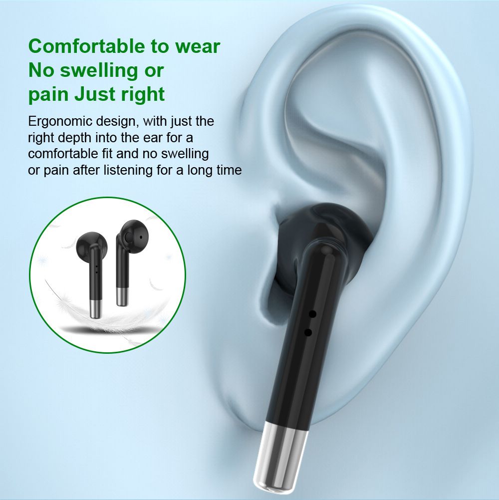 Aloking TWS Wireless Bluetooth Earphone with Microphone Noise Cancelling IPX5 Waterproof Sports Earphones AP19 games Earphone Wireless headphone Mini Bluetooth 5.3 Wireless Earbuds Sports Headset