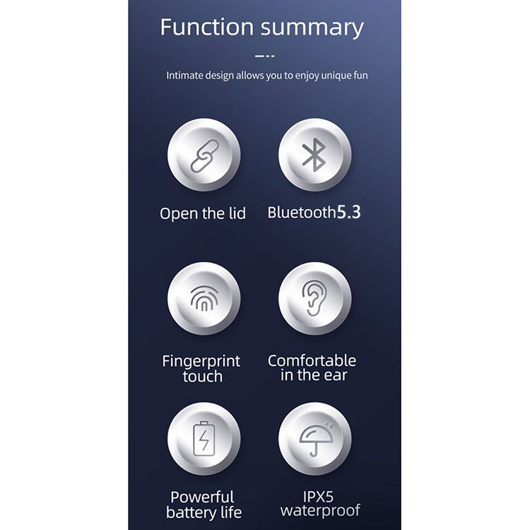 Aloking TWS Wireless Bluetooth Earphone with Microphone Noise Cancelling IPX5 Waterproof Sports Earphones AP19 games Earphone Wireless headphone Mini Bluetooth 5.3 Wireless Earbuds Sports Headset
