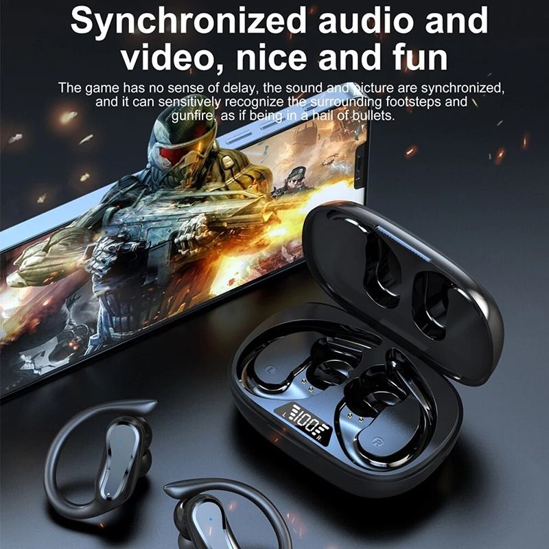 Aloking Wireless Earbuds i27 noise-canceling Bluetooth Earphones shocking bass tws ear-mounted smart IPX7 waterproof ultra-long battery life wireless sports headphones Bluetooth Headset Gaming Earpods