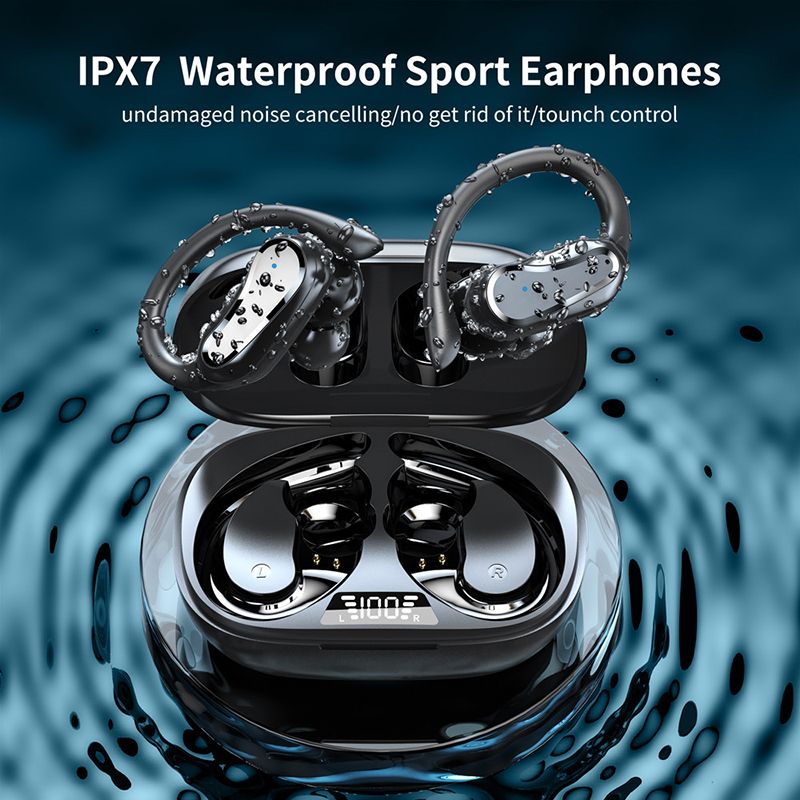 Aloking Wireless Earbuds i27 noise-canceling Bluetooth Earphones shocking bass tws ear-mounted smart IPX7 waterproof ultra-long battery life wireless sports headphones Bluetooth Headset Gaming Earpods