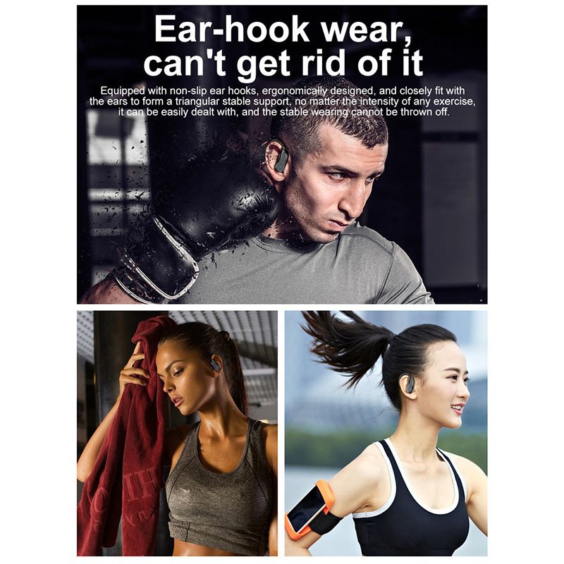 Aloking Wireless Earbuds i27 noise-canceling Bluetooth Earphones shocking bass tws ear-mounted smart IPX7 waterproof ultra-long battery life wireless sports headphones Bluetooth Headset Gaming Earpods