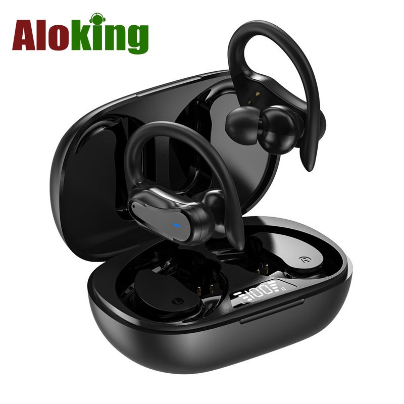 Aloking Wireless Earbuds i27 noise-canceling Bluetooth Earphones shocking bass tws ear-mounted smart IPX7 waterproof ultra-long battery life wireless sports headphones Bluetooth Headset Gaming Earpods
