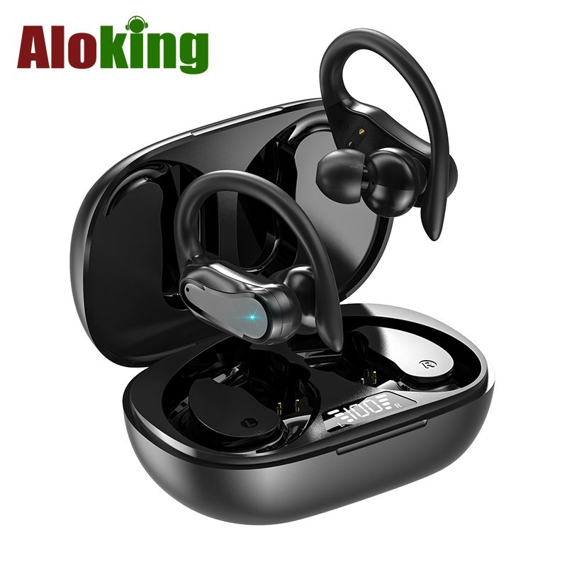 Aloking Wireless Earbuds i27 noise-canceling Bluetooth Earphones shocking bass tws ear-mounted smart IPX7 waterproof ultra-long battery life wireless sports headphones Bluetooth Headset Gaming Earpods