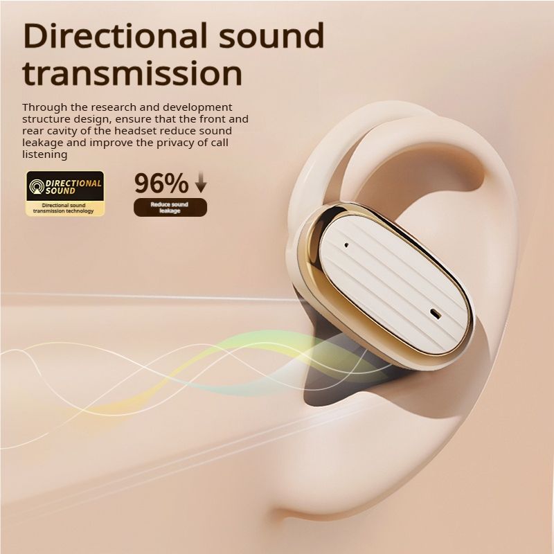 Aloking Hanging Ear Bluetooth wireless Earphone OWS Not in ear Noise Cancelling Bluetooth Headset Earpods Music Sport Earphone Gaming Earpods Wireless Headphones with Mic HiFi Stereo Wireless Earbuds