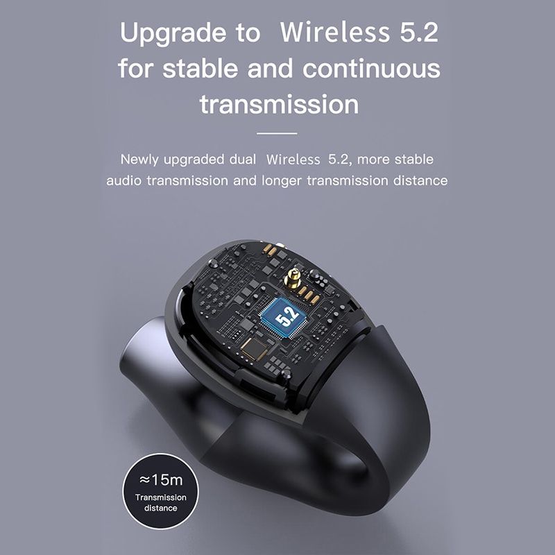 Aloking Wireless Earbuds S03 Bluetooth Headset Clip Type Binaural Stereo Shocking Bass Noise Cancelling Wireless Earphone Bluetooth earphone Waterproof Sports Game earbuds Power Display Earpods buds