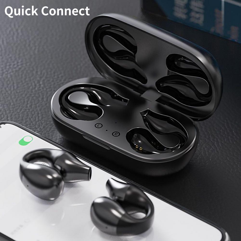Aloking Wireless Earbuds S03 Bluetooth Headset Clip Type Binaural Stereo Shocking Bass Noise Cancelling Wireless Earphone Bluetooth earphone Waterproof Sports Game earbuds Power Display Earpods buds
