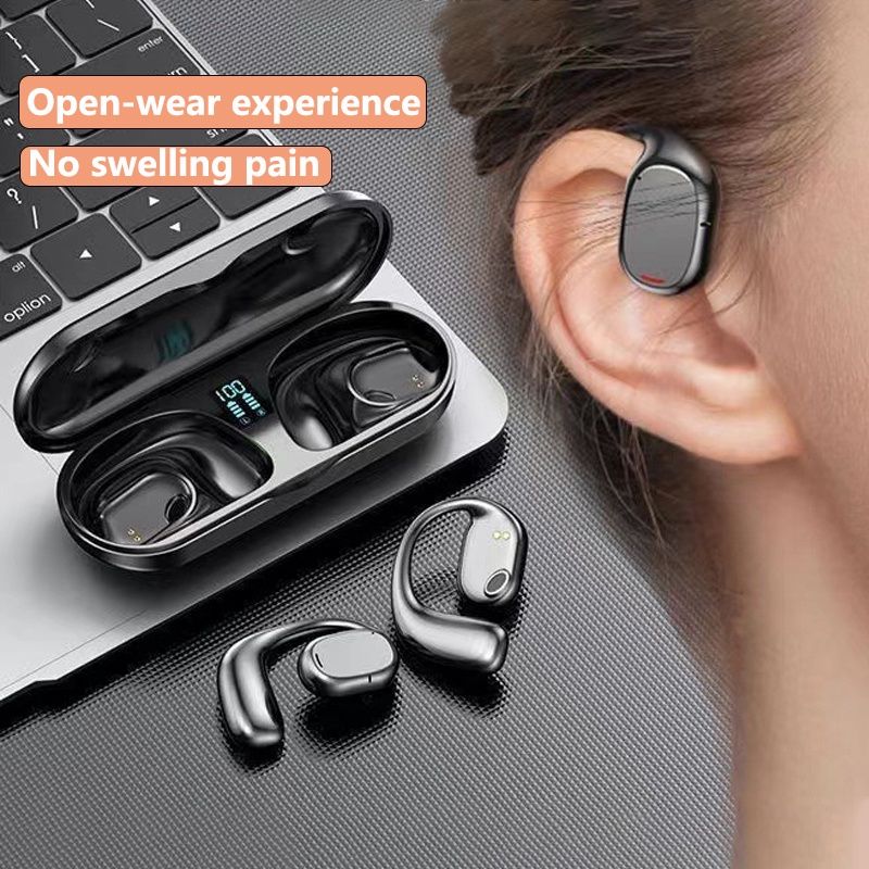 Aloking TWS Wireless Earbuds Bluetooth Earphone Bluetooth 5.3 HIFI Sound quality hanging ear super long endurance noise reduction call IPX6 waterproof Touch Control Headset sports earphone Gaming buds