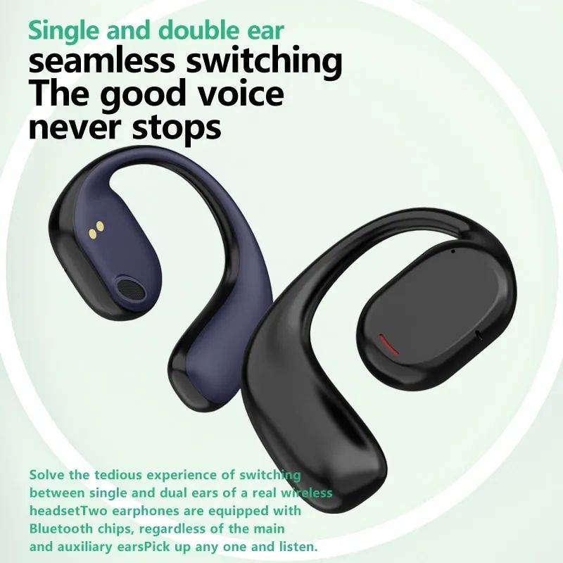 Aloking TWS Wireless Earbuds Bluetooth Earphone Bluetooth 5.3 HIFI Sound quality hanging ear super long endurance noise reduction call IPX6 waterproof Touch Control Headset sports earphone Gaming buds
