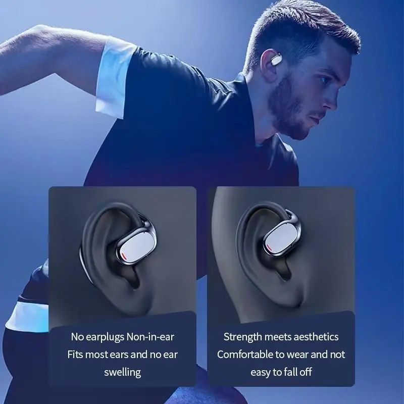 Aloking TWS Wireless Earbuds Bluetooth Earphone Bluetooth 5.3 HIFI Sound quality hanging ear super long endurance noise reduction call IPX6 waterproof Touch Control Headset sports earphone Gaming buds