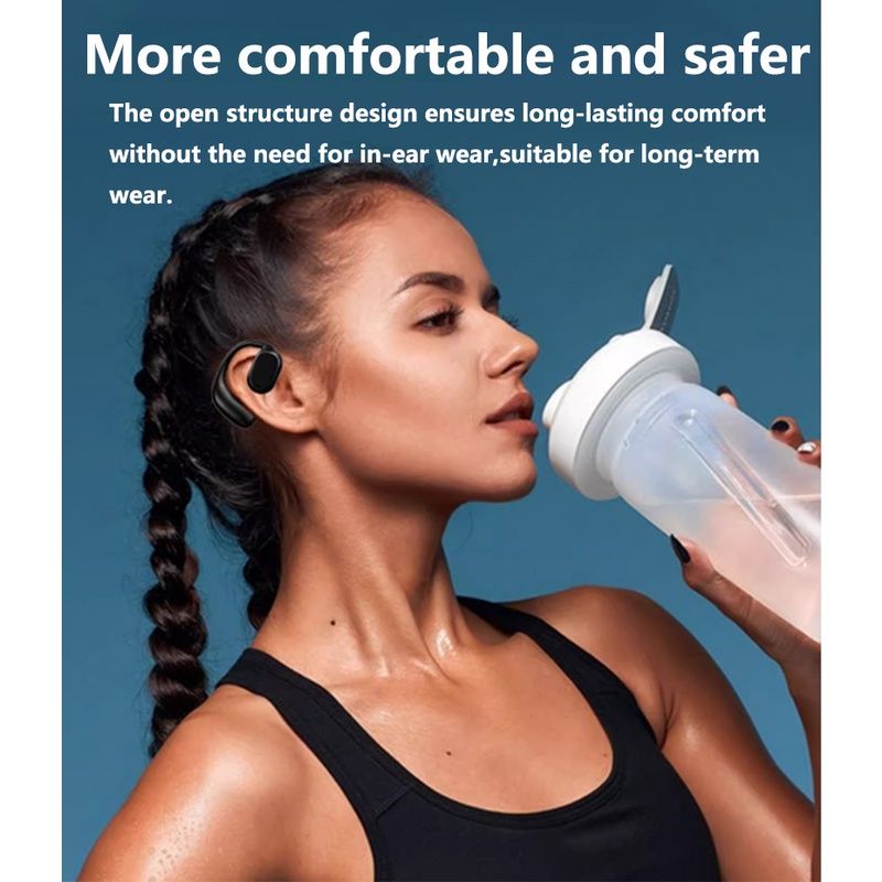 Aloking TWS Wireless Earbuds Bluetooth Earphone Bluetooth 5.3 HIFI Sound quality hanging ear super long endurance noise reduction call IPX6 waterproof Touch Control Headset sports earphone Gaming buds