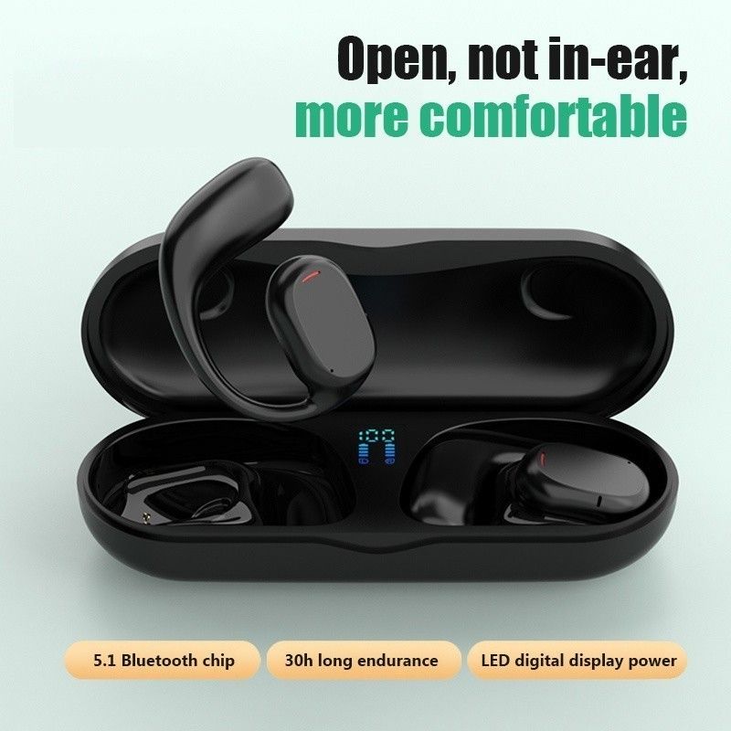Aloking TWS Wireless Earbuds Bluetooth Earphone Bluetooth 5.3 HIFI Sound quality hanging ear super long endurance noise reduction call IPX6 waterproof Touch Control Headset sports earphone Gaming buds
