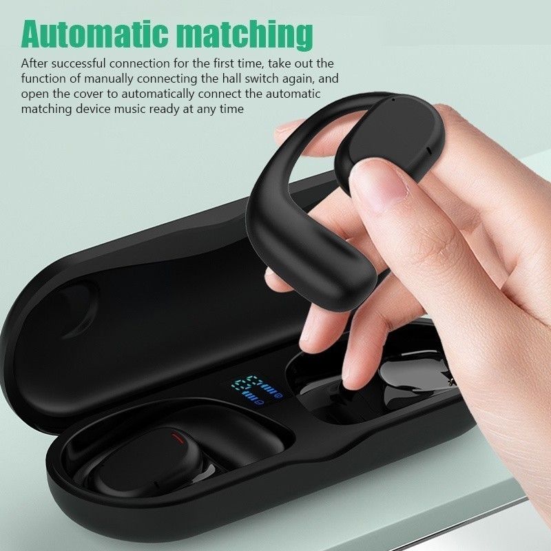 Aloking TWS Wireless Earbuds Bluetooth Earphone Bluetooth 5.3 HIFI Sound quality hanging ear super long endurance noise reduction call IPX6 waterproof Touch Control Headset sports earphone Gaming buds