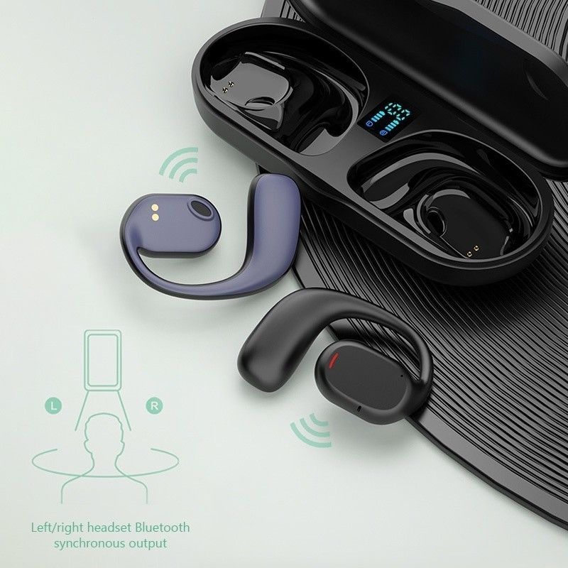 Aloking TWS Wireless Earbuds Bluetooth Earphone Bluetooth 5.3 HIFI Sound quality hanging ear super long endurance noise reduction call IPX6 waterproof Touch Control Headset sports earphone Gaming buds