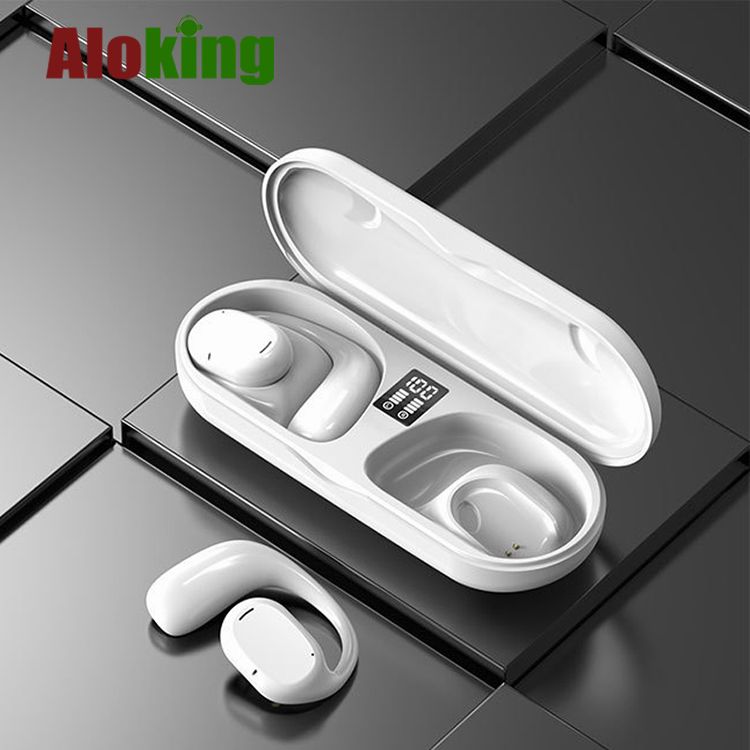 Aloking Hanging ear type Wireless Earphone Bluetooth 5.3 Power display waterproof sports earphone Smart Touch Control HiFi Heavy Bass For Sports Headphones Orginal TWS Gaming Wireless Earbuds Earpods
