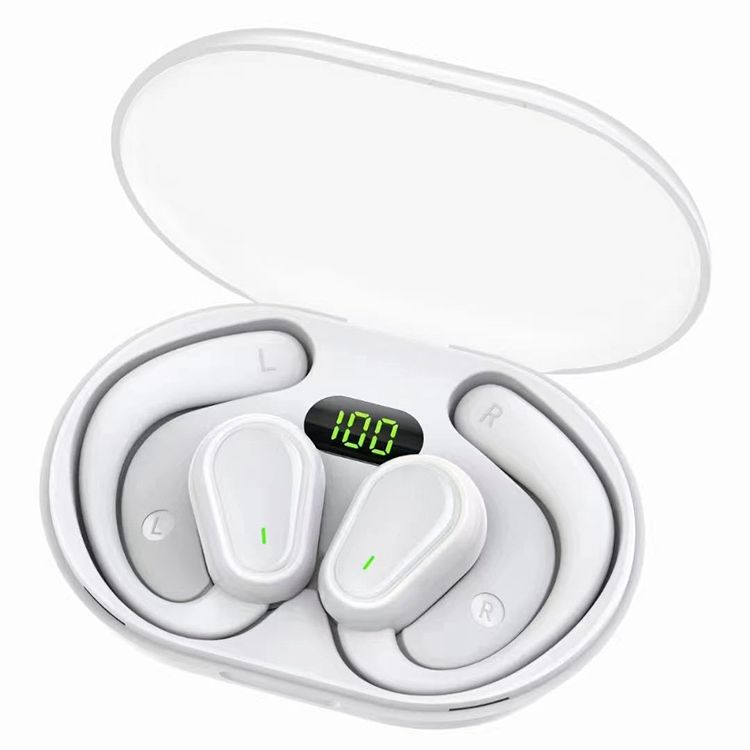 Aloking Wireless Earbuds Pure bass Ear-mounted Bluetooth headset bone conduction non-into-ear OWS open type painless waterproof long battery life wireless Bluetooth headset Bluetooth Earphone Earpods