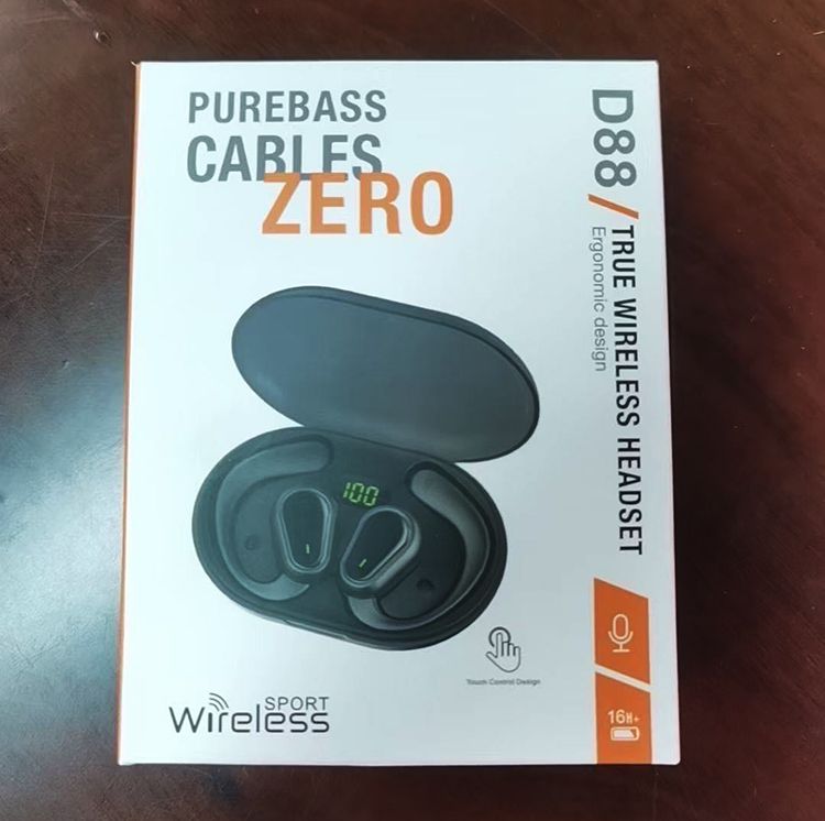 Aloking Wireless Earbuds Pure bass Ear-mounted Bluetooth headset bone conduction non-into-ear OWS open type painless waterproof long battery life wireless Bluetooth headset Bluetooth Earphone Earpods